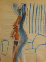 man kleur acryl 50 cm x 70 cm